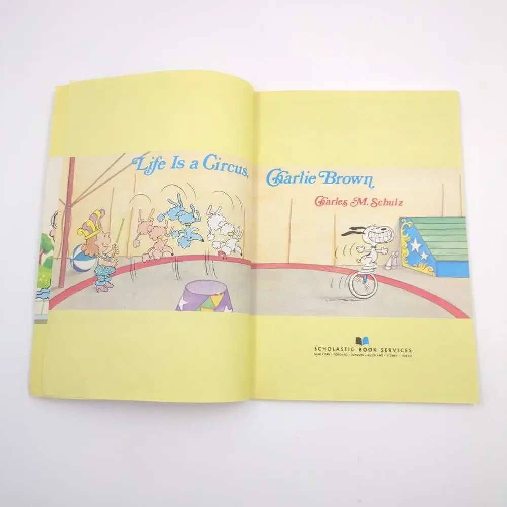 Life Is a Circus Charlie Brown Schulz 1981 Scholastic Peanuts Illustrated Book